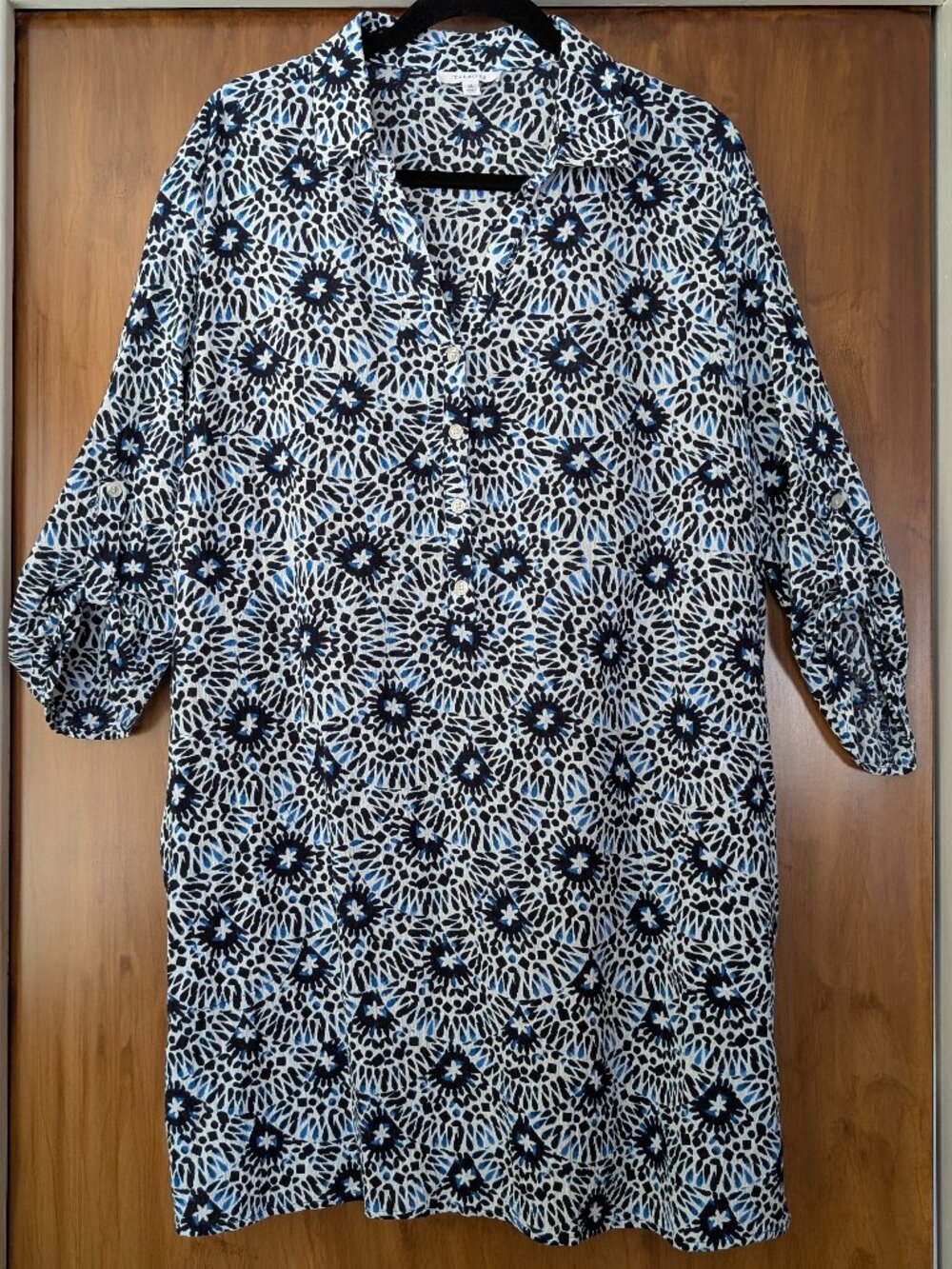Talbots midi shirt dress lightweight summer